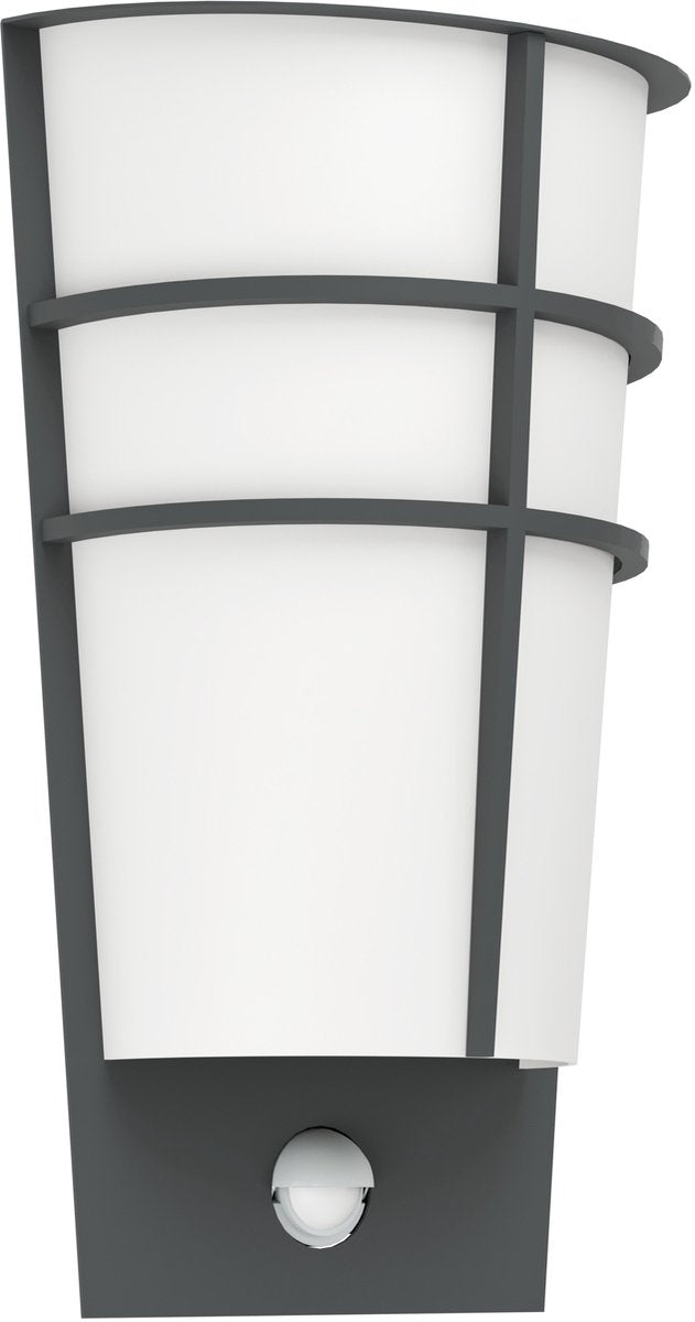 Eglo Breganzo 1 - Außenbeleuchtung - IP44 - Wandleuchte - 2 Lichter - Anthrazit - Weiß