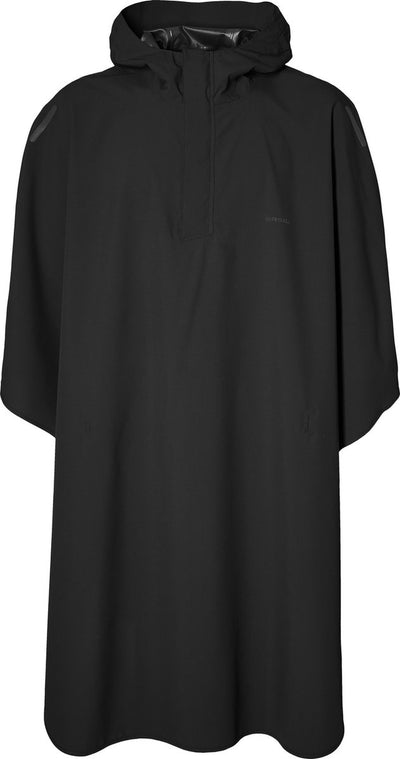Basil Poncho Hoga, Unisex, tiefschwarz, Einheitsgröße