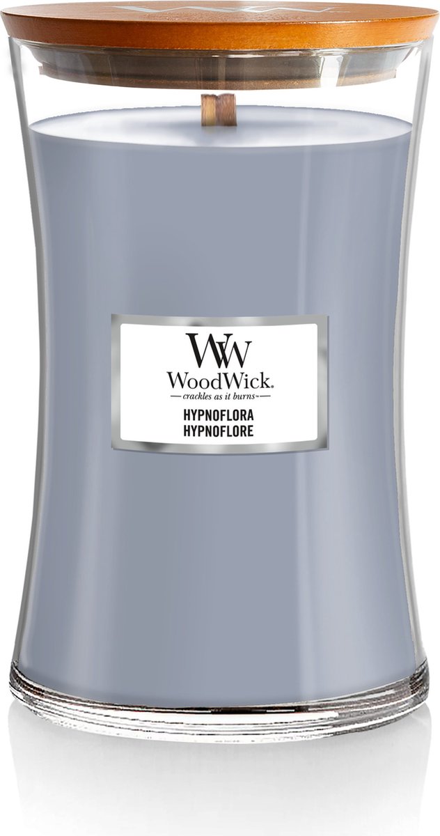 Große Sanduhr-Duftkerze von Woodwick – Hypnoflora – 130 Brennstunden