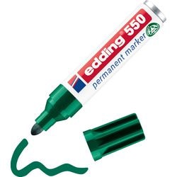 Permanentmarker Edding 550 3 -4 mm grün rund