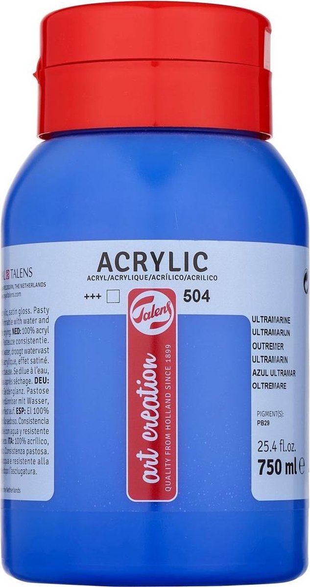 Talens Art Creation Acrylfarbtopf 750 ml Ultramarin 504