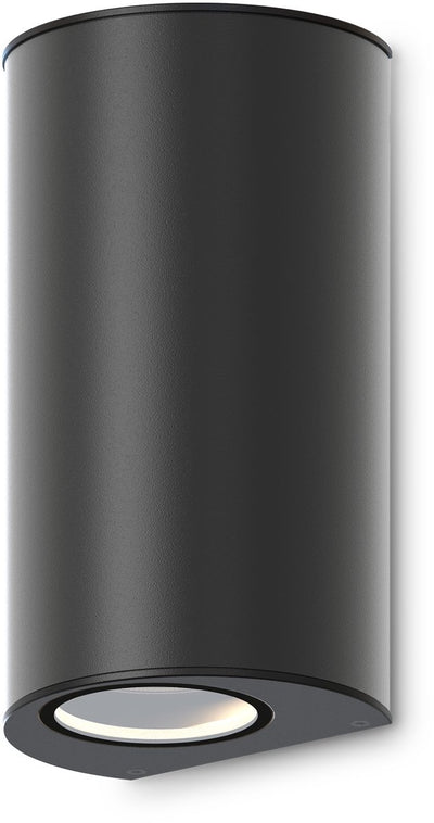 Calex Monza Außenwandleuchte – Up Downlight – Gu10-Fassung – IP54 spritzwassergeschützt – 220–240 V – Schwarz