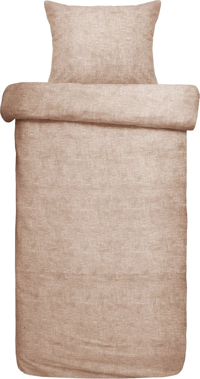 Damai Bettbezug ebba – Bio-Baumwolle – 140 x 200 220 cm – Terrakotta + 1 Kissenbezug 60 x 70