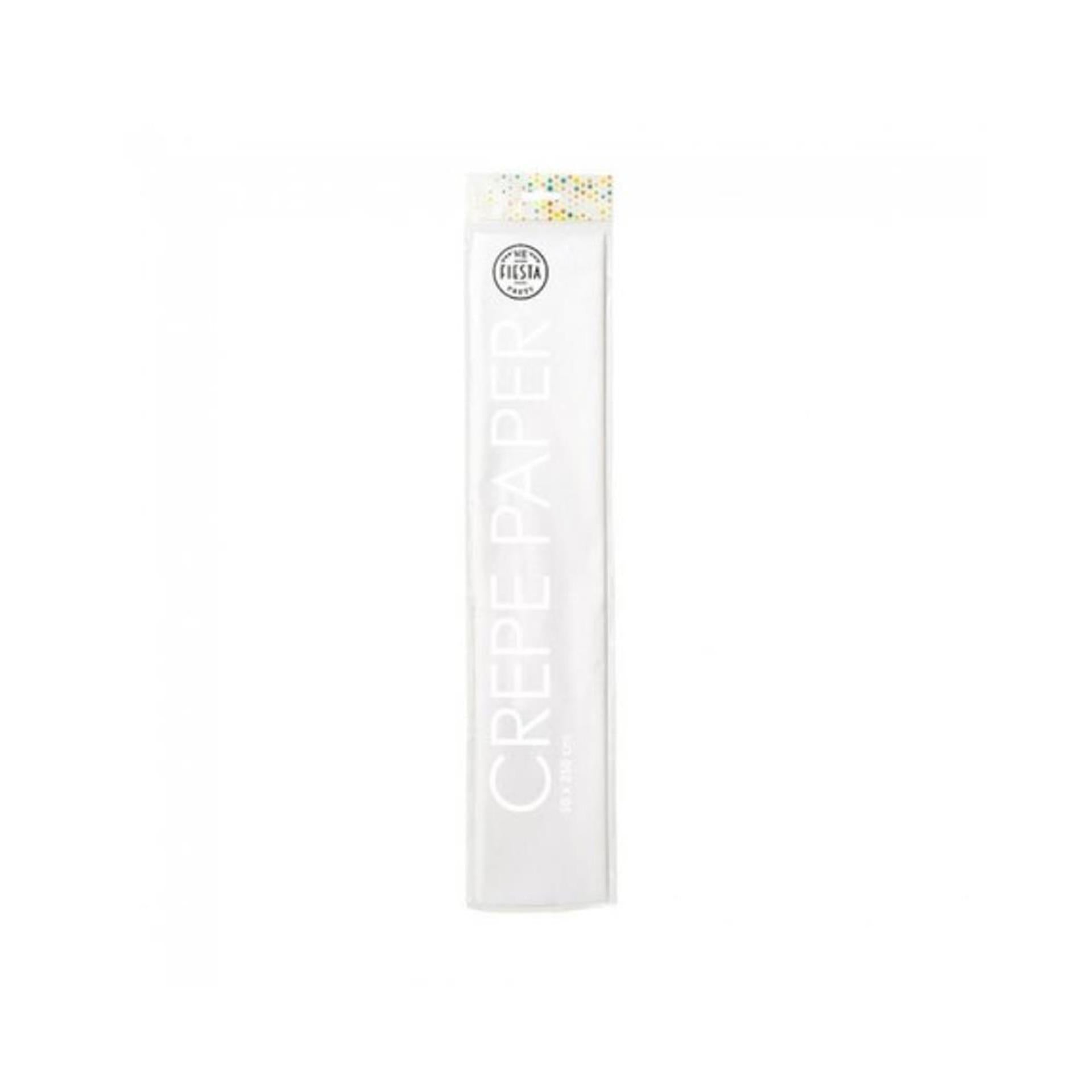 Krepppapier 50x250cm weiß, Packung mit 12 Rollen