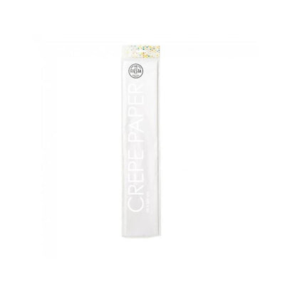 Krepppapier 50x250cm weiß, Packung mit 12 Rollen