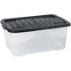 Aufbewahrungsbox Kurve xw202-clr blk-ex 42l transparent schwarz