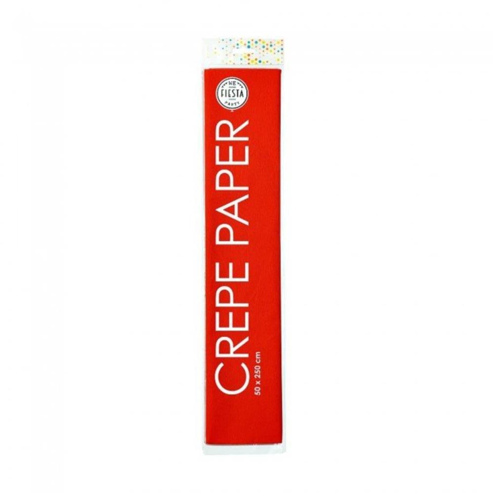 Globos Krepppapier 50x250 rot Packung mit 12 Rollen