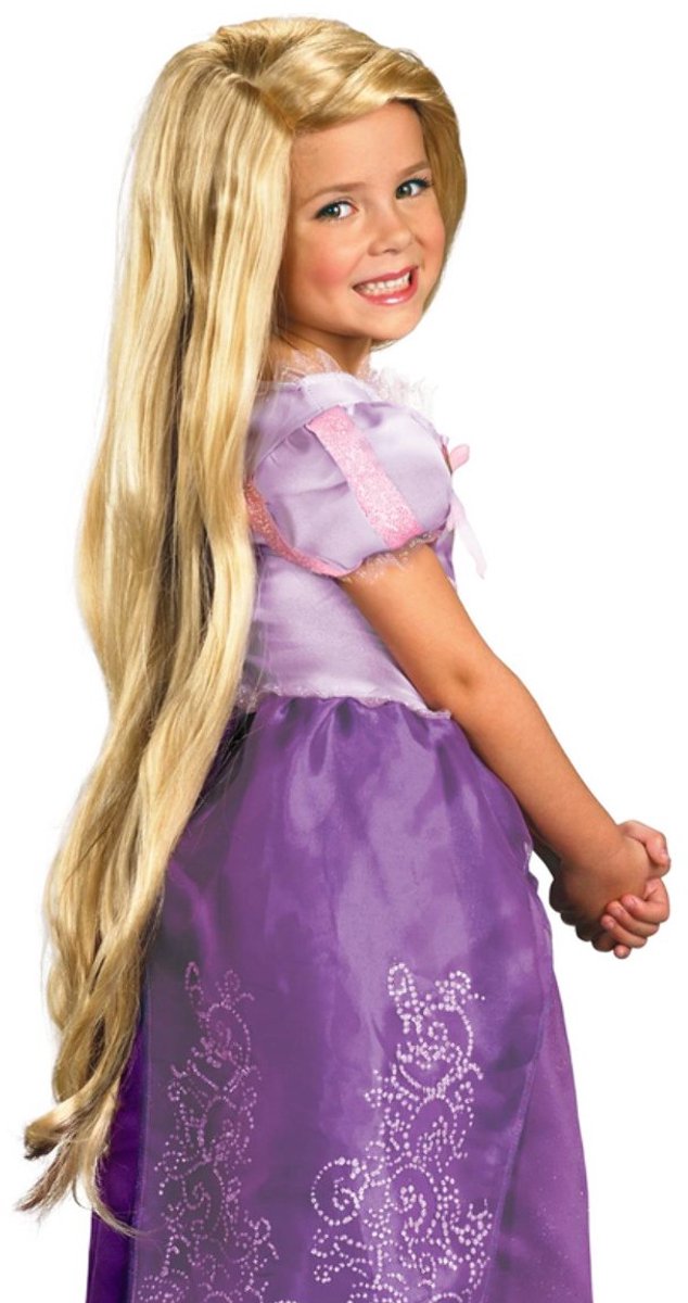 Verkleidung Disney Tangled Rapunzel Perücke Kinder – blond