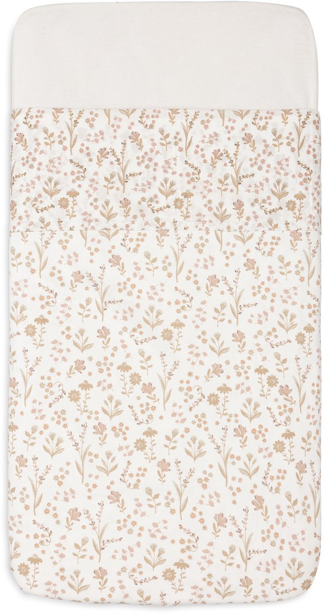 Jollein Babybettlaken – 120 x 150 cm – Babybett – Baumwolle – blumig
