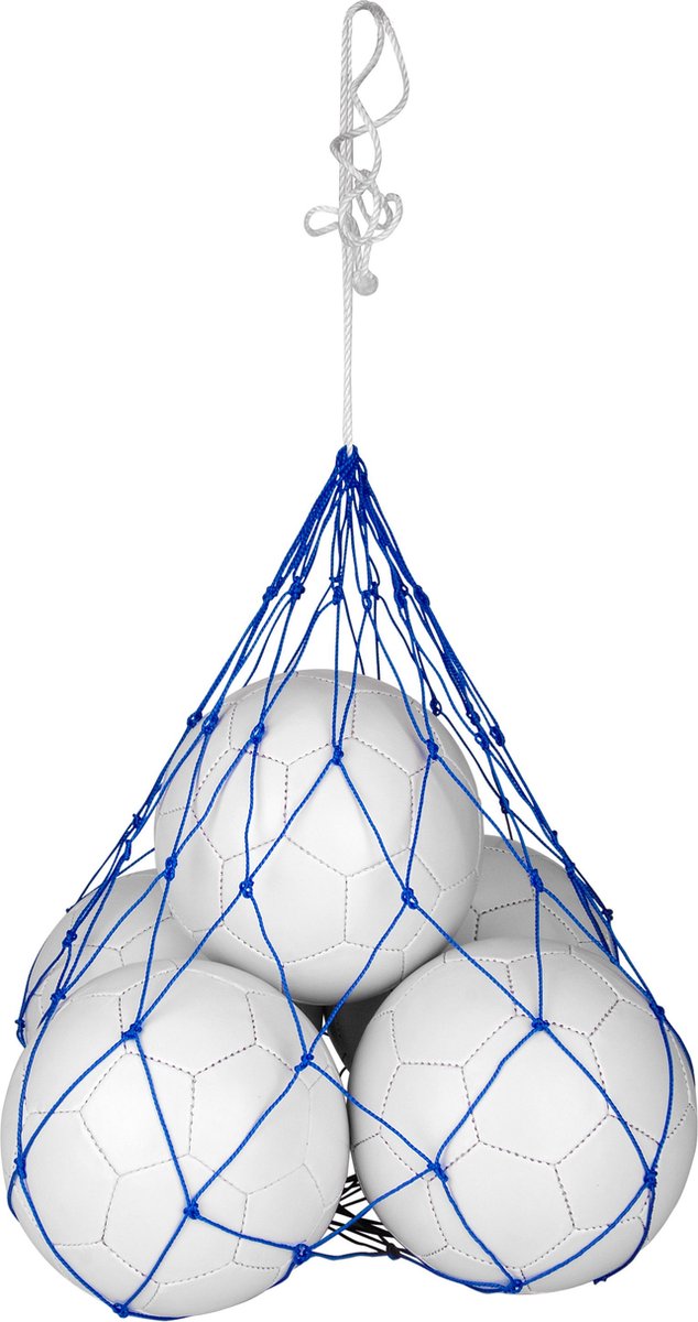 Avento Ballnetz für 5 Bälle - Kobaltweiß