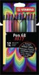 Stabilo Pen 68 Filz -Tip Stifte Arty, 12st.