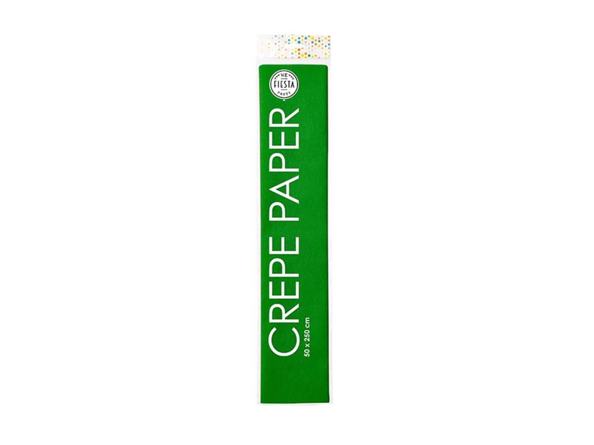 Globos Krepppapier 50x250cm apfelgrün 12er Pack