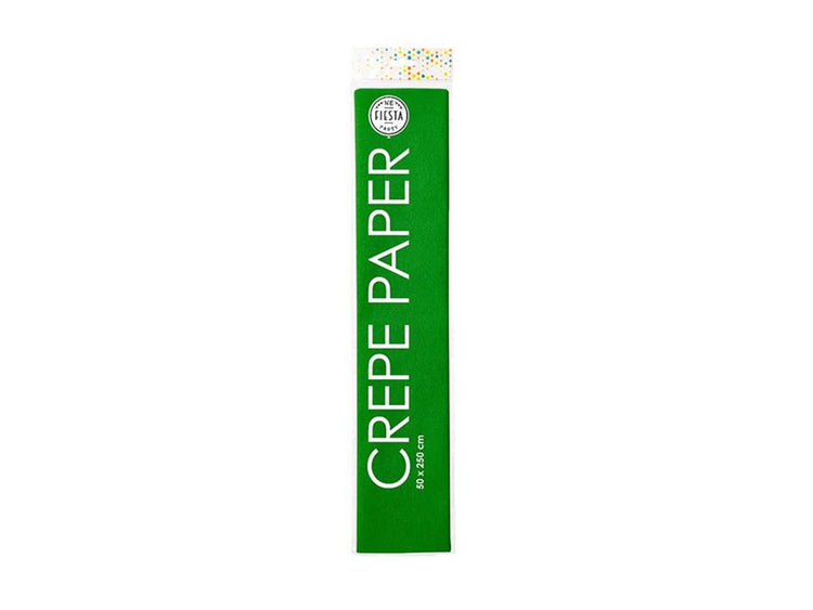 Globos Krepppapier 50x250cm apfelgrün 12er Pack