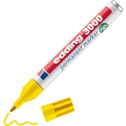 Permanentmarker edding 3000 gelb, Packung à 10 Stück