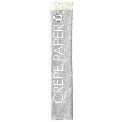Globos Crepe Paper Silber, 50x250 cm