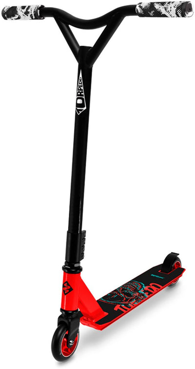 Streetsurfing Streetsurfing Torpedo Stunt Scooter Anfänger – Freestyle Trick Scooter – 100 mm Räder – Skatepark Pro Scooter – Rot