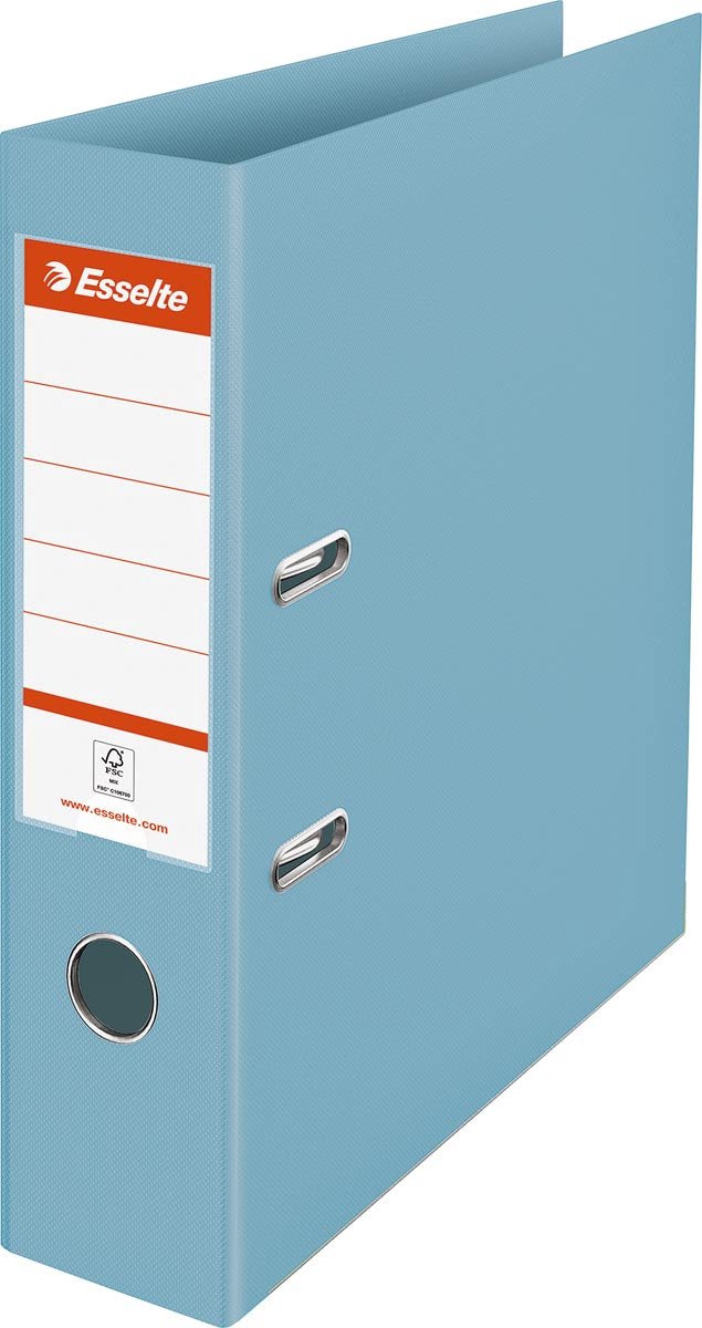 Esselte Colour'breeze langlebiger Kunststoffordner – Kapazität von 500 A4-Blättern – Rückenbreite 72 mm – Blau