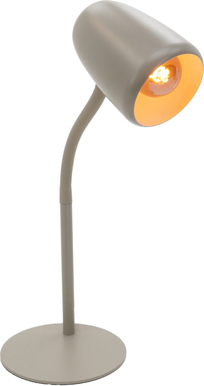 Eglo Carlo Tischlampe – Schreibtischlampe – E14 – 46 cm – Sandfarbe Beige Creme – neigbar