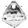 Creativ Company Acrylperlen, Größe 17x16 mm, Lochgröße 1,2 mm, transparent glänzend, 43 Stück 1 Box