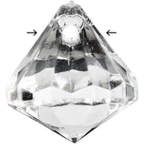 Creativ Company Acrylperlen, Größe 17x16 mm, Lochgröße 1,2 mm, transparent glänzend, 43 Stück 1 Box - afbeelding 1