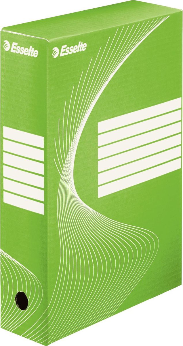 Esselte boxycolor Archivbox - 80 x 352 x 250 mm - grün | 25 Stück