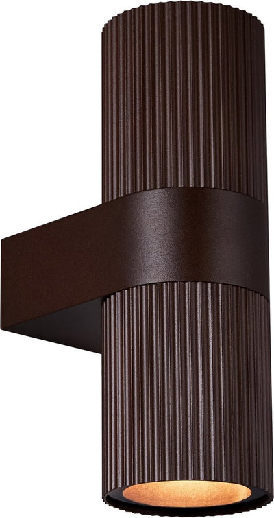 Enzo Wandleuchte | Kyklop Ripple rund 2x GU10 Rost IP54 - 4800961
