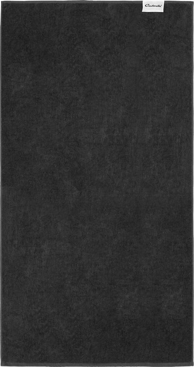 Cinderella Sundays Handtuch-Set – 2-teilig – Badetuch 60 x 110 cm – 100 % Baumwolle – Anthrazit
