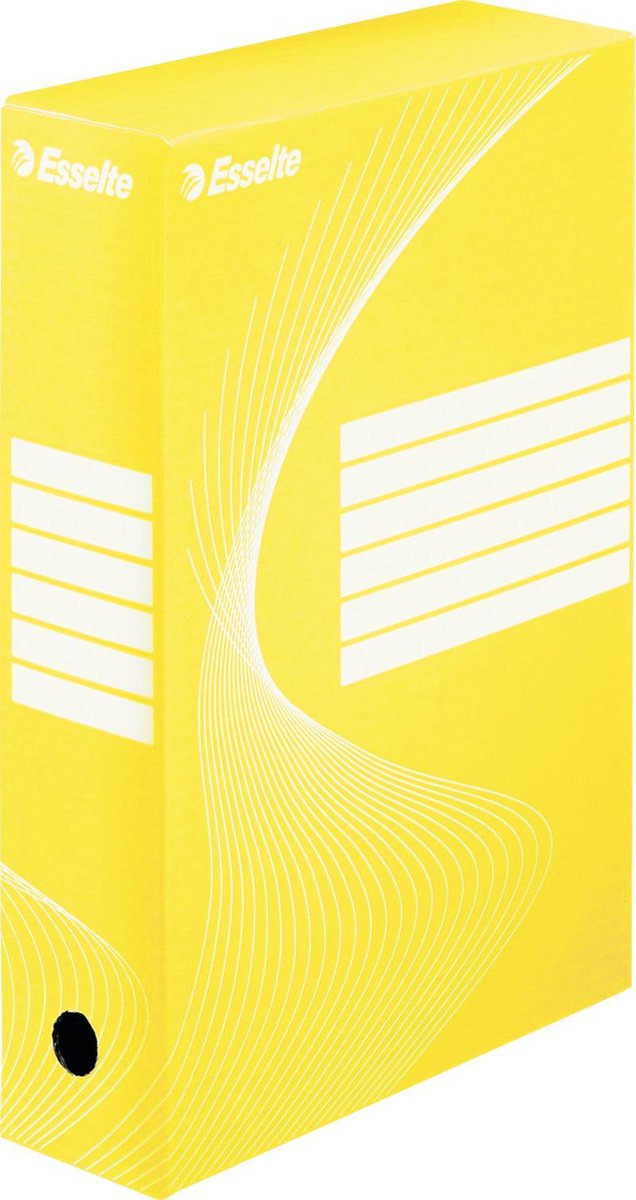 Esselte boxycolor Archivbox - 80 x 352 x 250 mm - gelb | 25 Stück
