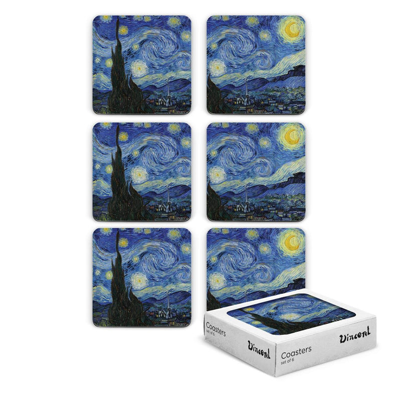 Mtd Untersetzer Van Gogh Sternennacht 6 Stück