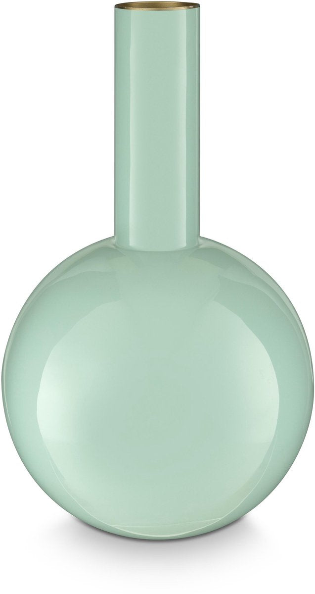 Pip Studio – Blumenvase – Wohnaccessoires – blaue Vase – Metall – 19 x 33 cm