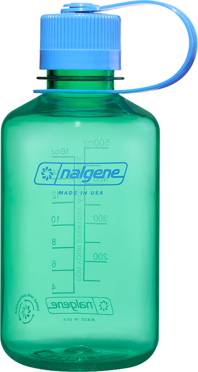 Nalgene – Enghalsflasche – Trinkflasche – Wasserflasche – auslaufsicher – 500 ml – BPA-frei – nachhaltig – pastellgrün
