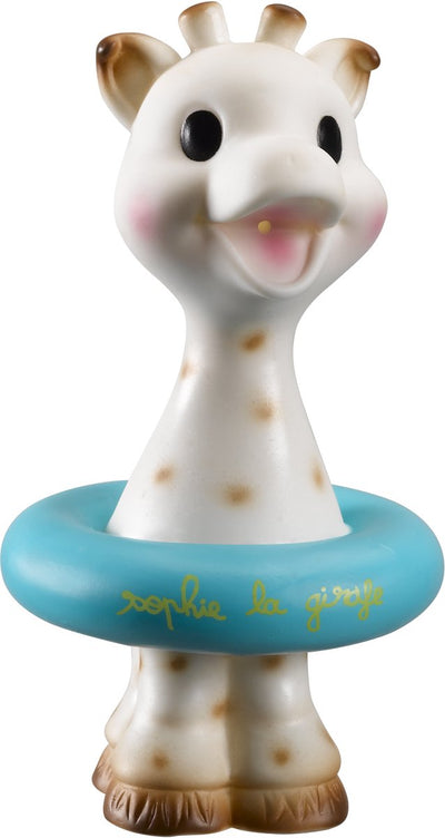 Sophie die Giraffe Badespielzeug – Blau – Baby-Badespielzeug – sicher BPA-frei – geeignet ab 6 Monaten – inklusive luxuriöser weißer Geschenkbox