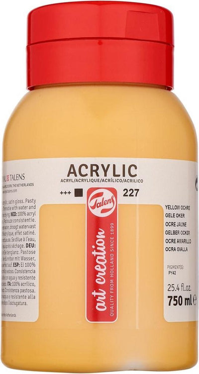 Talens Art Creation Acrylfarbentopf 750 ml Ockergelb 227