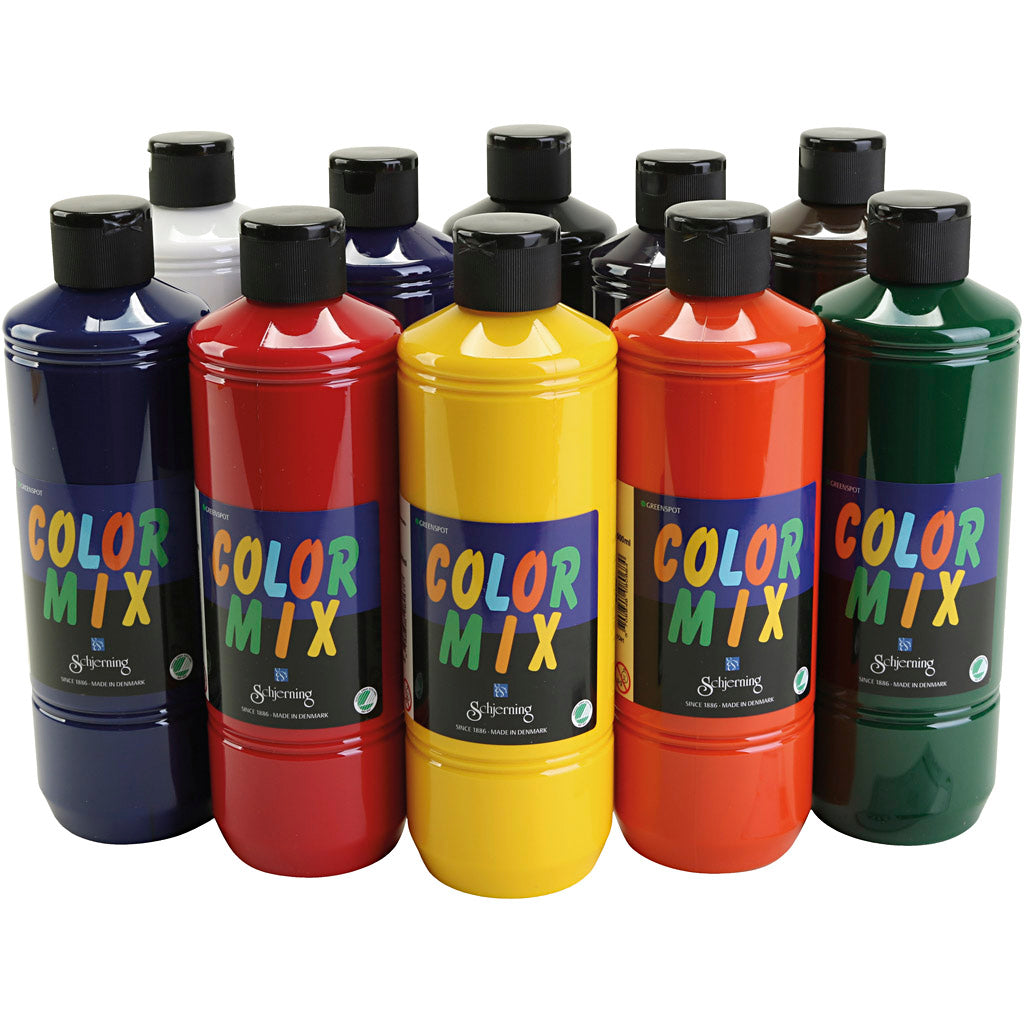 Scherning Greenspot Colormix Farbe, verschiedene Farben, 10x500 ml 1 Box