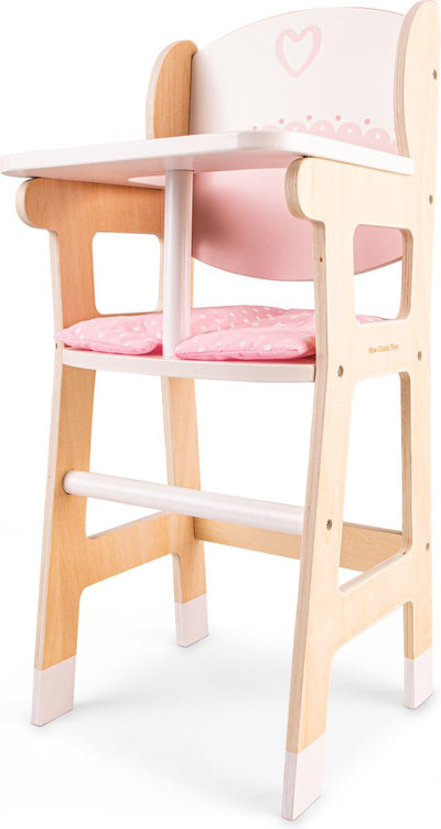 Woet® Puppenstuhl aus Holz mit Kissen – Möbel für Puppen – Rollenspiel-Puppenzubehör – Puppenmöbel-Spielzeug – ab 3 Jahren