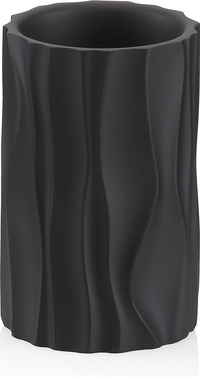 Kela Badezimmer-Trinkbecher, Polyresin, schwarz - | Merida
