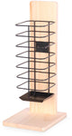 Duvo knaagdieren - plus - houten hooiruif met zwart metaal -14x18x37cm