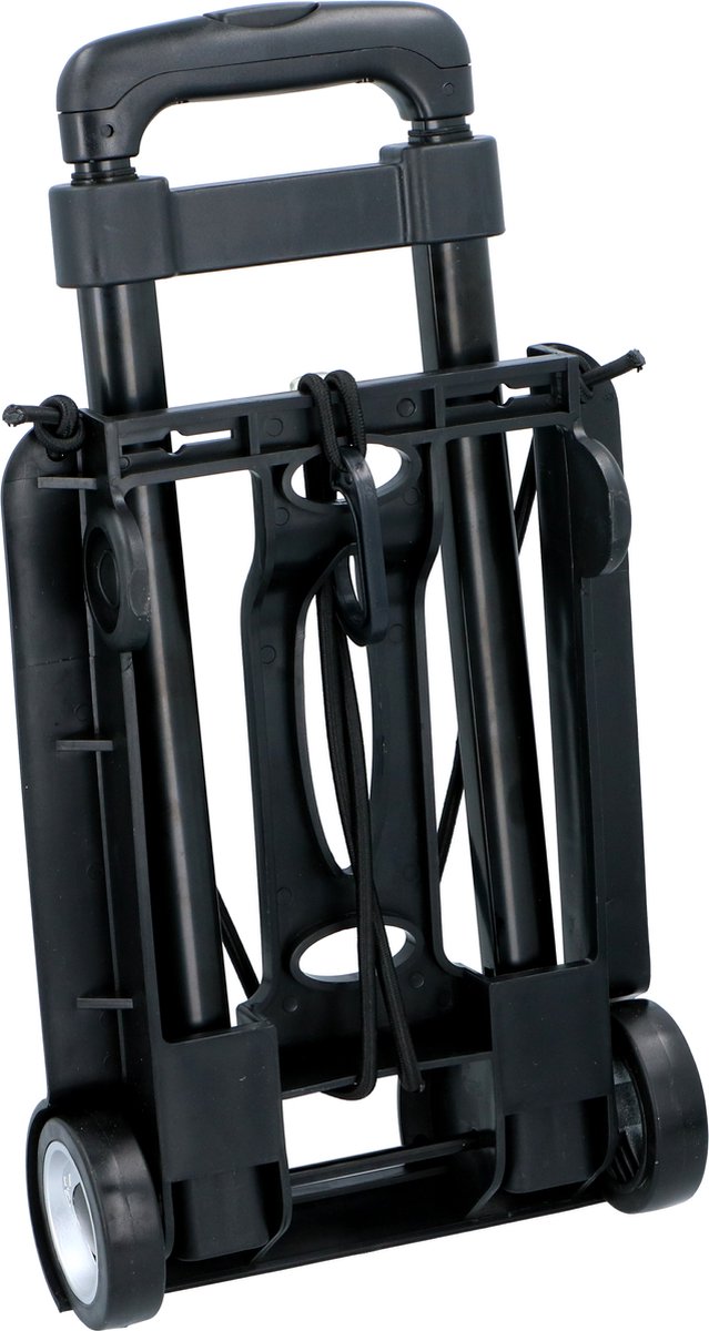 Kinzo - klappbarer Sackkarre - mit ausziehbarem Griff - max. 40 kg - schwarz