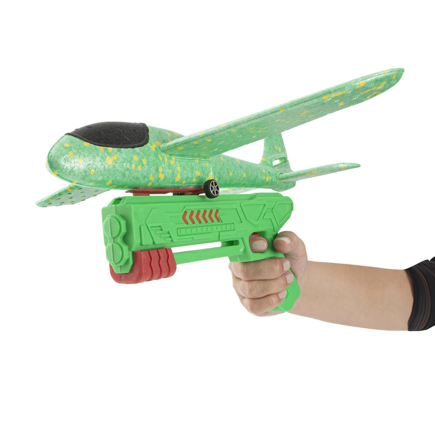 Moxy-Schaumstoffflugzeug 35 cm mit Werfer