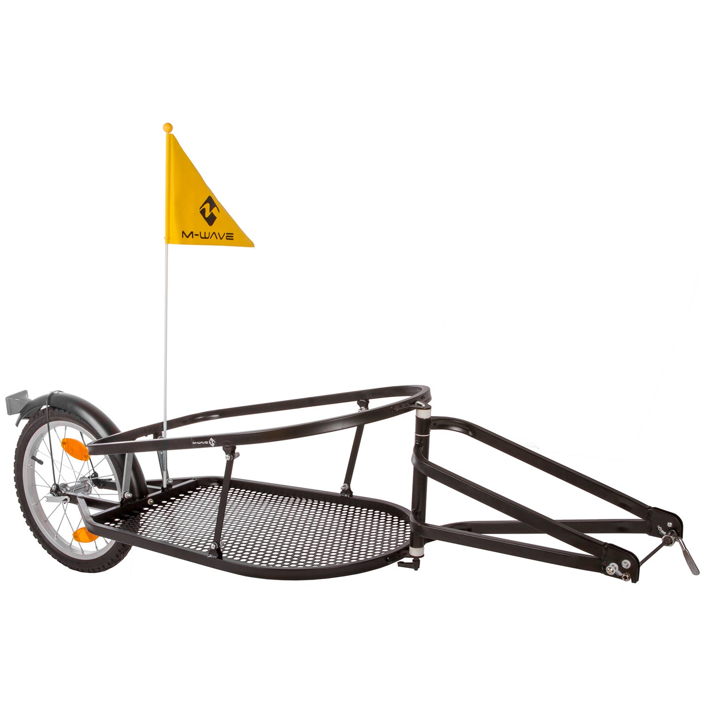 M-Wave Foldable Fahrradanhänger 16 Zoll unisex schwarz