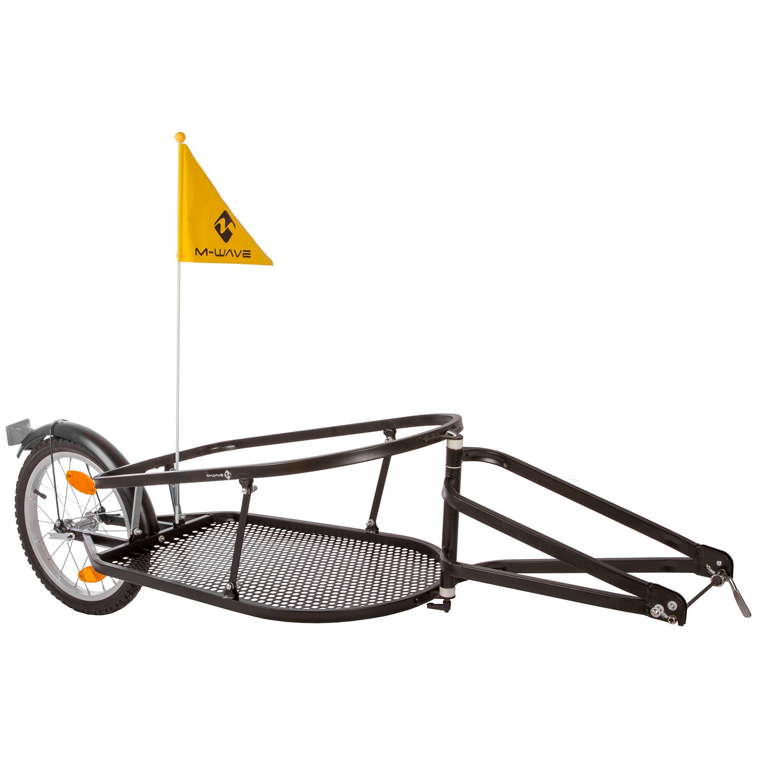 M-Wave Foldable Fahrradanhänger 16 Zoll unisex schwarz