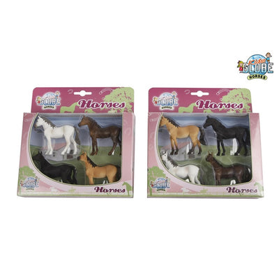 Kinder Globe Globe Horses, 4st. 1:32