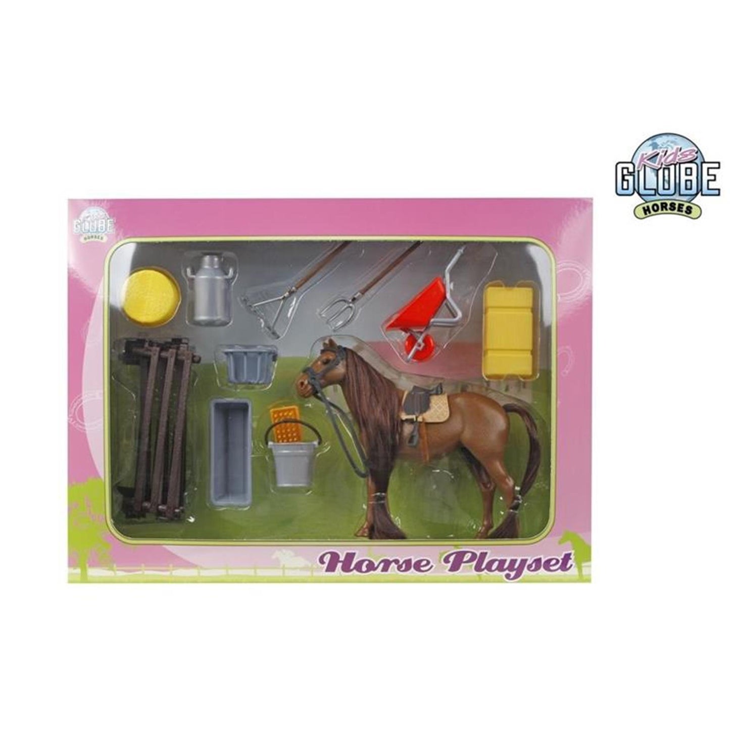 Kinder Globe Globe spielen mit Pferd und Accessoires, 13 cm