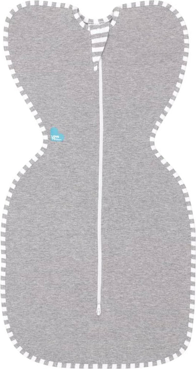 Love to dream™ Babyschlafsack swaddle up™ – Pucken – Baby 0–3 Monate – 3,5–6 kg – ganzjährig – Grau