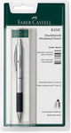 Faber-Castell Druckbleistift – Basic – Metall matt verchromt – im Blister – FC-138478