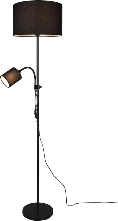 Rl Live Your Light Reality Owen Stehleuchte – Schwarz – exkl. e14 e27 - flexible Leselampe - separat schaltbar
