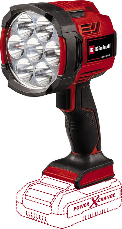 Einhell Akkulampe te-cl 18 2500 liac-solo – Power X-Change – 18 V Li-Ion – 2500 lm – 6500 K – 7 LEDs – 2 Helligkeitsstufen – Hybridfunktion – exkl. Akku und Ladegerät