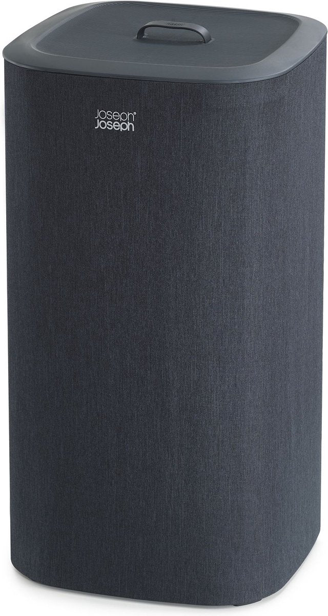 Joseph Joseph Tota Wäschekorb – 2 Fächer – Wäschesortierung – 60 Liter – Schwarz
