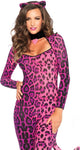 Leg Avenue hübscher rosa Puma-Catsuit