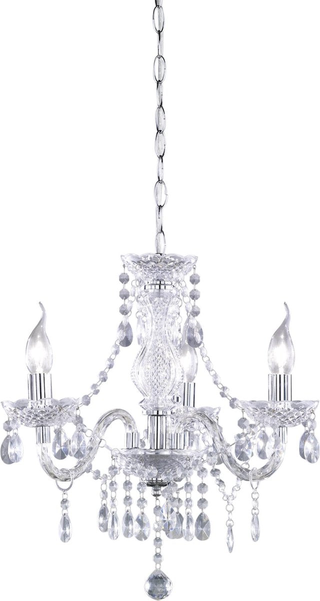 Rl Live Your Light Reality Lüster Kronleuchter – Chrom – exkl. 3x e14 - Tapete transparent - D: 46 cm